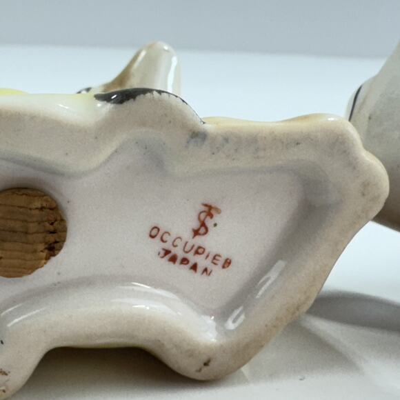 Vintage Spotted Fawn Salt & Pepper Shakers Occupied Japan Baby Deer San Diego - Picture 11 of 14